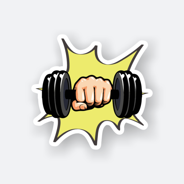 dumbbell sticker