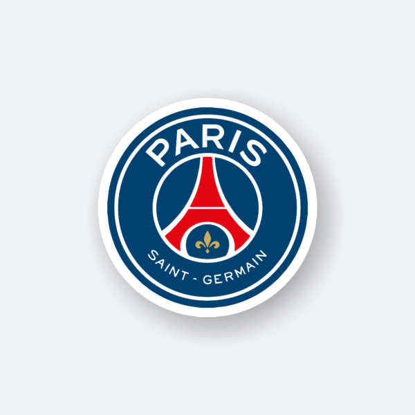Paris Saint-Germain sticker featuring the Eiffel Tower logo.
